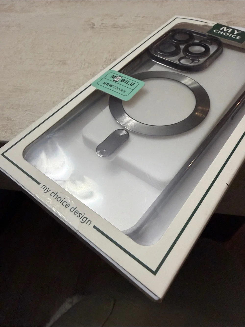 My Choice White Magnetic Ring Phone Case. iPhone 14 Pro Max case